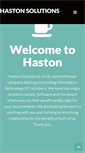 Mobile Screenshot of hastonsolutions.com